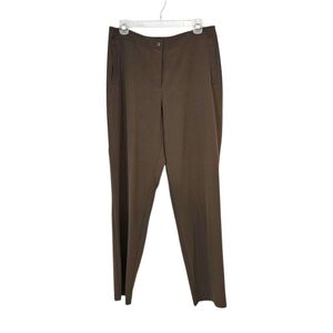 Chico's Zenergy Olive- Brown Lightweight Straight Leg Pants